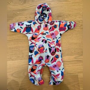 Patagonia Kids One Piece with Owl Print - Pink, Purple, Blue